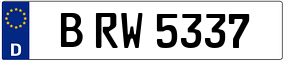 Trailer License Plate